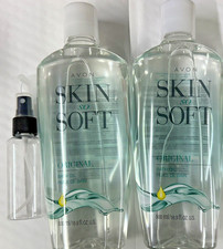 2 PCS Avon SKIN SO SOFT BATH OIL ORIGINAL 16 oz with -travel spray picture