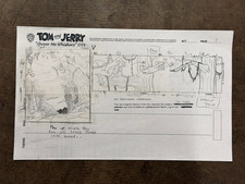 Tom and Jerry Warner Bros Shiver Me Whiskers Original Hand Drawn Storyboard picture