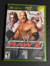 XBOX WWE Raw 2 *missing manual* tested THQ WWF  Goldberg  Triple H picture