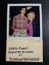 1985 Blood on the Saddle Greg Davis Annette Zilinskas Punk Rock Polaroid L10-80 picture