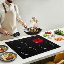 23 Inch Countertop Electric Cooktop 4 Burner,110V in Electric Stovetop picture
