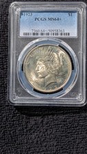 1923 PCGS MS64+ Peace Silver Dollar picture