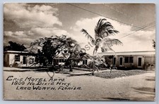 K66/ Lake Worth Florida RPPC Postcard c190s Erie Motel Apartments  393 picture
