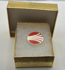 Continental Airlines Red Speed Lines Logo Lapel Pin Repro Gift picture