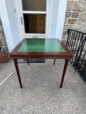 VINTAGE MCM 1940’s FERGUSON FOLDING POKER GAMING TABLE  picture