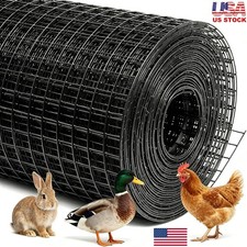 Black Hardware Cloth 1/2in 48in x100ft Vinyl Coated Chicken Wire Fence Mesh Roll picture