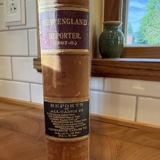 New England Reporter - rare law book - 1887 picture