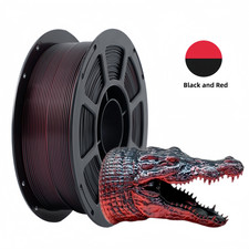 Official ADLAYER Silk Dual‑Color PLA Filament 1.75mm, Black Red, 1KG,3D printer picture