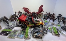 Vintage Spawn 13 Action Figure LOT + Dragster & 2 Cards - READ DESCRIPTION picture