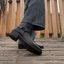 Vintage Durango Harness Boots Men's 10.5 Motorcycle Biker USA picture