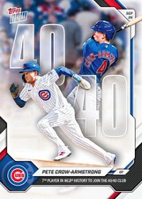 Pete Crow-Armstrong 40/40 MLB History Topps Now *Presale* picture