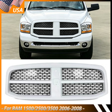 For 2006 2007 2008 Ram 1500 2500 3500 Bright White Front Bumper Grille Assembly  picture