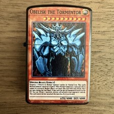 Obelisk the Tormentor Lighter | Windproof Refillable Metal Anime Collectible picture