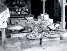 Okinawa 1953 Village Market Stall  Dried Fish & Daily Provisions picture