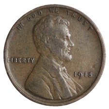 1915 Lincoln Wheat Cent Penny F/VF Complete Your Album picture