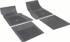 OER 4 Piece Black Floor Mat Set With Bow Tie 1958-1981 Chevrolet Models picture