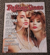 MADONNA Rolling Stone Magazine #447 May 9 1985 NO LABEL Rosanna Arquette picture