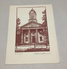 Fred Betty Turner Urbana Illinois 1965 Putnam Courthouse Hennepin Christmas Card picture