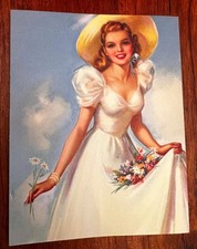 EXCELLENT Original 1940s Pin-Up Print  ORIGINAL 