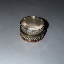 Vintage BM Co 925 Sterling Silver Brass/Cop Spinner Ring Size 10.5 Heavy 11.82g picture