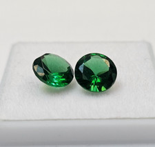 Colombian Emerald Pair of 3 Ct Round Cut Green EGL Certified Loose Gemstone picture