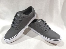 Vans Men's Atwood Pewter/White Canvas Skate Shoes - Assorted Sizes NWB picture