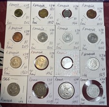 1924 - 2016 Romania 1 Ban to 500 Lei  VF - BU Condition 16 Coin Lot picture