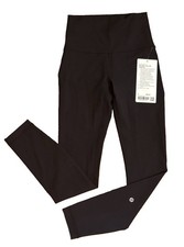 🍒 New Lululemon Black Sz 2 Wunder Train High Rise Tight 25” Everlux NWT $98 picture