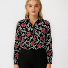 Black White Alfred Dunner Blouses L picture