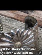 Silver Tiffany Co. Daisy Sunflower Cuff Bracelet picture