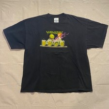 Vintage 2002 Weezer The Muppets Beaker T Shirt 2XL XXL M&O Knits Meep Meep Promo picture