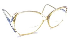 BerDel Sferoflex Vintage Elsa Clear Yellow Square Eyeglasses Frames Italy Women picture