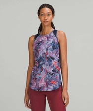 Lululemon Sculpt Tank Top in Atmospheric Purple Multi Classic Navy Size 6 picture