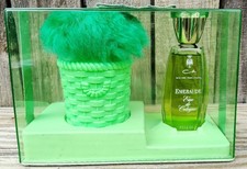Vintage NOS Coty Emeraude Eau de Cologne Perfume w/ Powder 2.5oz w/ Display Box picture