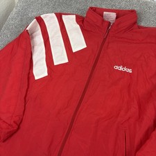 Vintage 80s Adidas Windbreaker Full Zip Tracksuit Jacket Mens L Casual Jumper picture