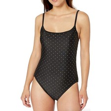 La Blanca Gold Mine One-Piece Swimsuit 8 *Black* NEW picture