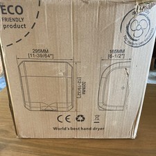JetDry Stainless Steel Hand Dryer 1800W High Speed Automatic 8 Sec Dry Bathroom picture
