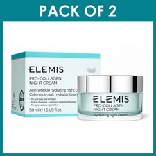 Pack of 2 - ELEMIS Pro-Collagen Anti-Wrinkle Night Cream 50ml / 1.6 fl oz - New picture