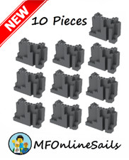 🏔 10 NEW LEGO BURP PIECES Dark Bluish Gray Mountain Bottom Wall  4x10x6 rock picture