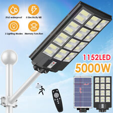 9900000000LM 5000W Commercial LED Solar Street Light Dusk to Dawn Road Lamp+Pole picture