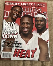 Sports Illustrated July 19, 2010 Miami Heat LeBron James, Wade Bosh Newsstand picture