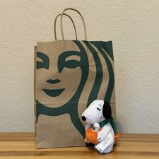 2026 Starbucks x Peanuts Plush Snoopy Keychain NWT *FREE SHIPPING* picture