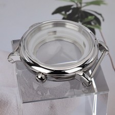 FEIYASHI Stainless Steel 44mm Pilot Watch Case Polished For Seiko NH35 NH36 NH38 picture