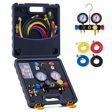 OMT 4 Way AC Gauge Set Professional A/C Manifold Gauge Kit for R410a R22 R134a picture