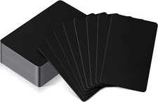Patelai 24 Pcs Blank Metal Business Cards Thickness 0.5 Mm Aluminum Cards Laser picture