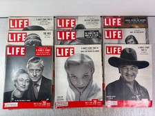 Vtg 1950 Life Magazine Lot of 9 Cold War, Music, Movie Stars, Ads picture