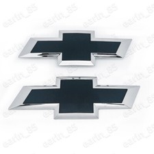 NEW Chrome Front Rear Bowtie Emblems 17-2020 Colorado 2016-2018 Silverado 1500 picture