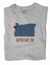 Depoe Bay Oregon OR T-Shirt HEART picture