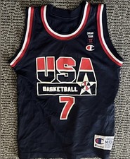 Vintage Shawn Kemp Dream Team Size Med. (youth) USA Basketball Champion Jersey picture
