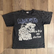 Rare Vintage Misfits Shirt Medium Die Die My Darling Y2K 90s 1990s Rare picture